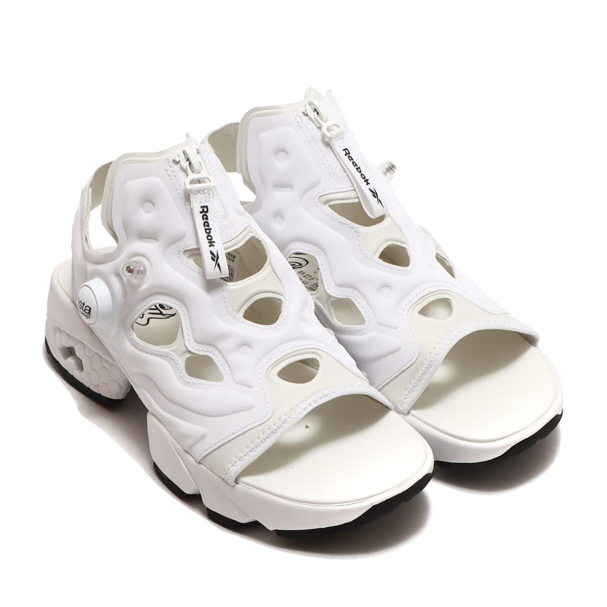 Reebok INSTAPUMP FURY SANDAL ZIP ftwr white/core black/pure grey 1
