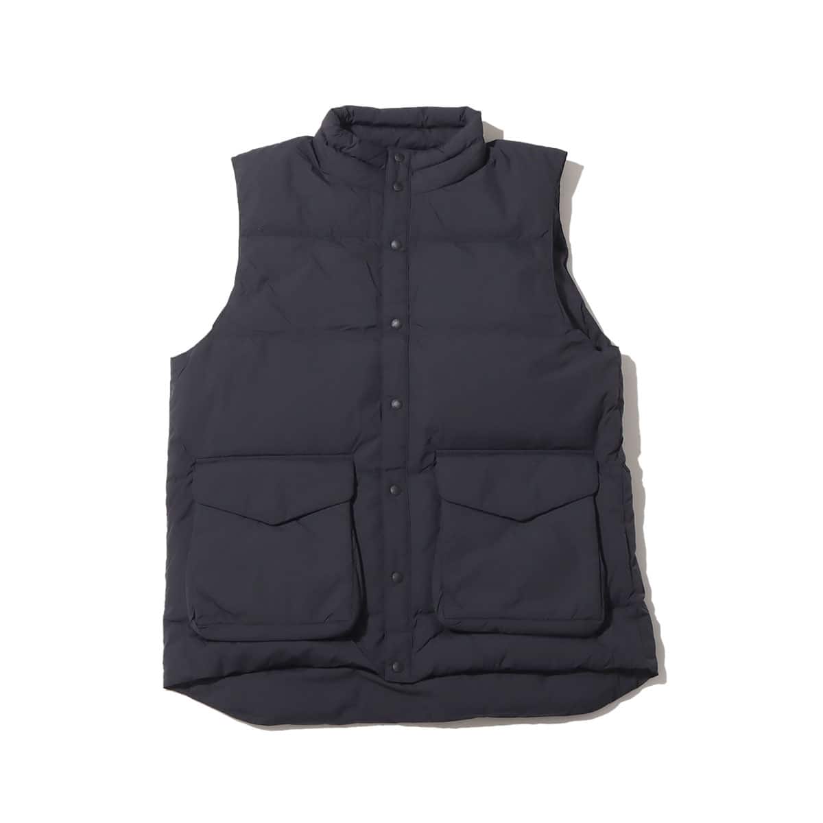 snow peak Recycled Nylon Ripstop Down Vest Black 22FA-I