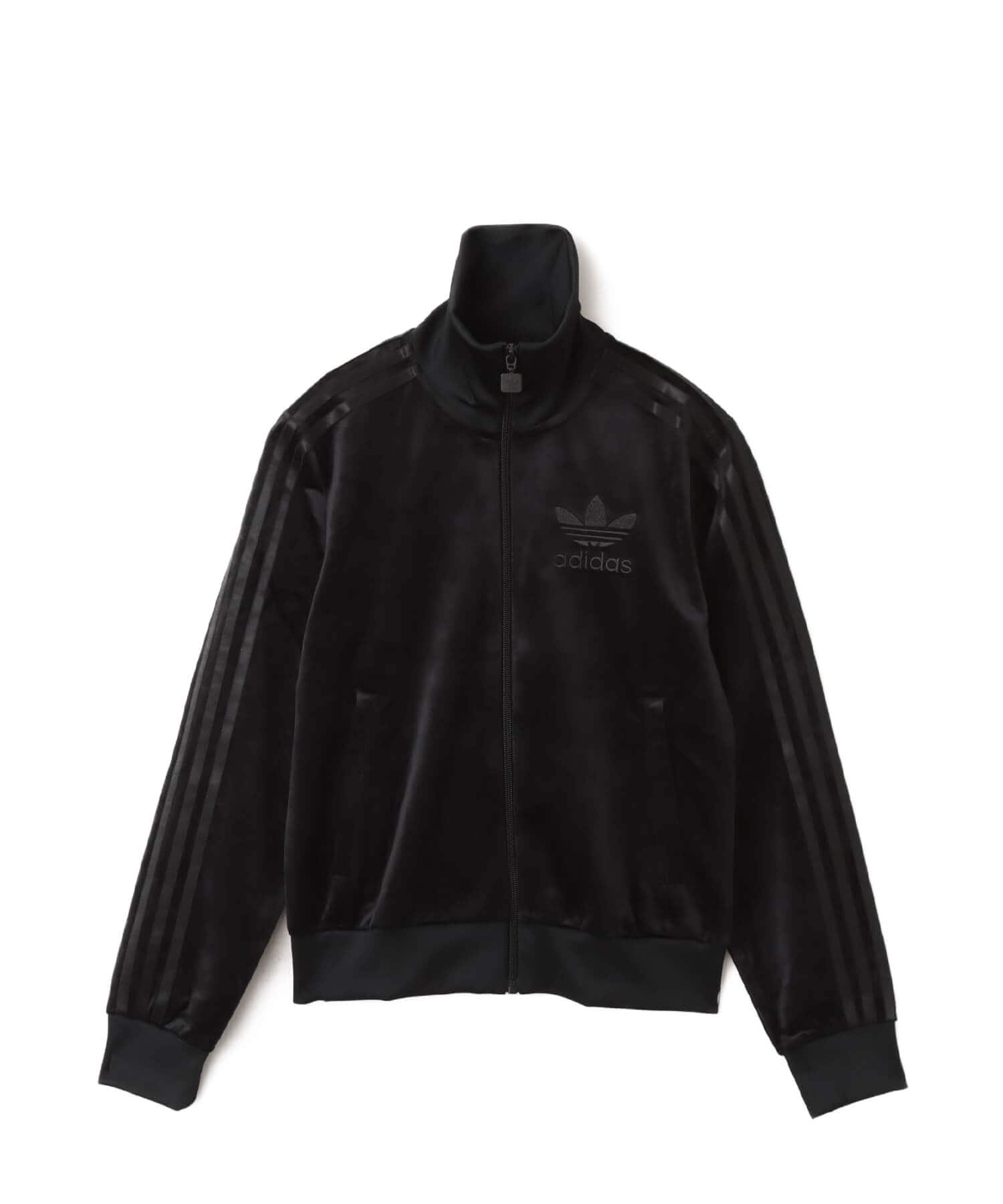 adidas ADICOLOR VELOUR TRACK TOP ブラック（アディダス アディカラー