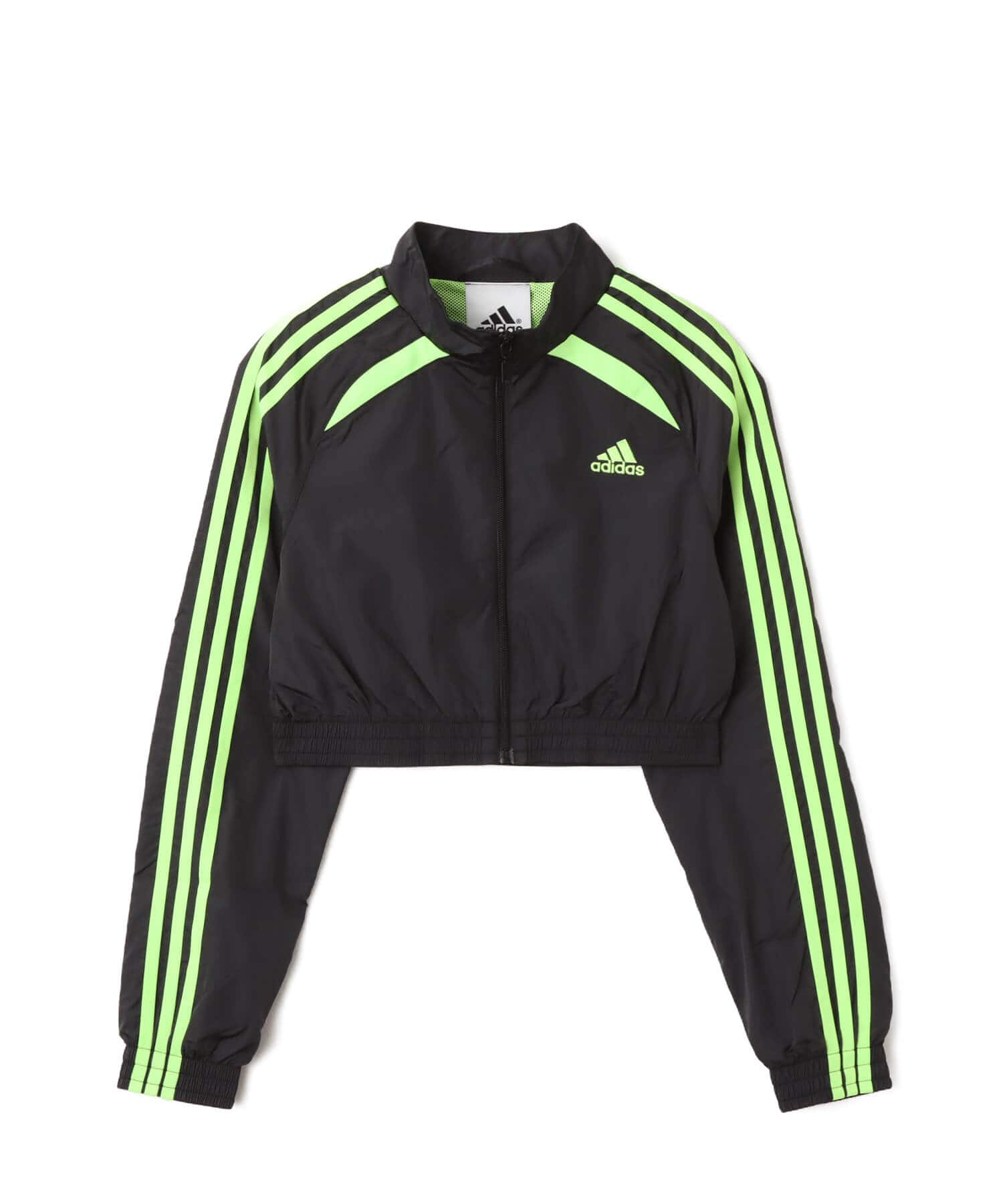 adidas TEAMGEIST ADICOLOR CROPPED TRACK TOP ブラック/シグナル