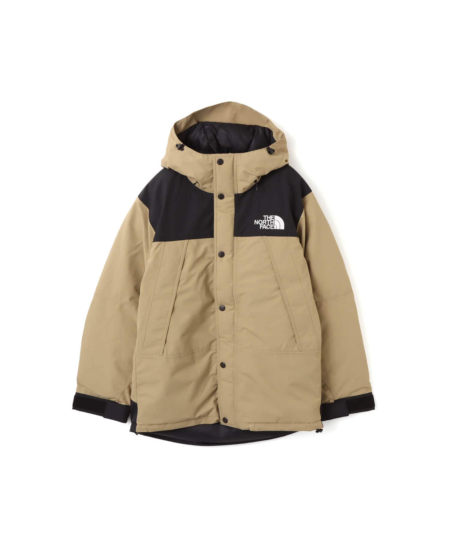 THE NORTH FACE Mountain Down Jacket ブラックxクラシックカーキ（ザ