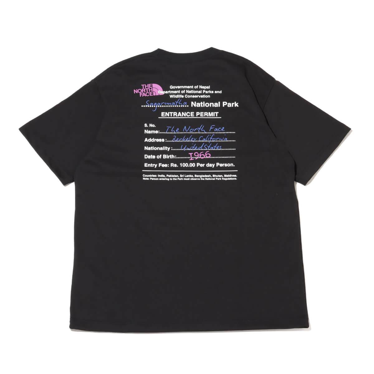 THE NORTH FACE S/S Entrance Permission Tee ブラック（ザ・ノース