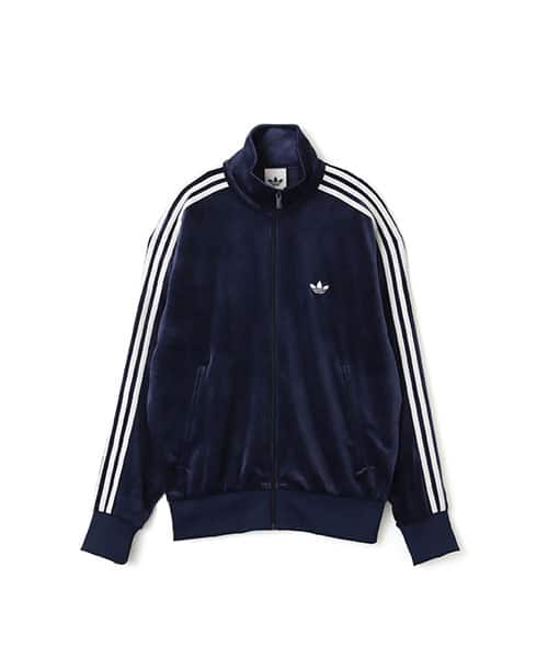 adidas FIREBIRD TRACK TOP VELOUR ブラック（アディダス ファイヤー