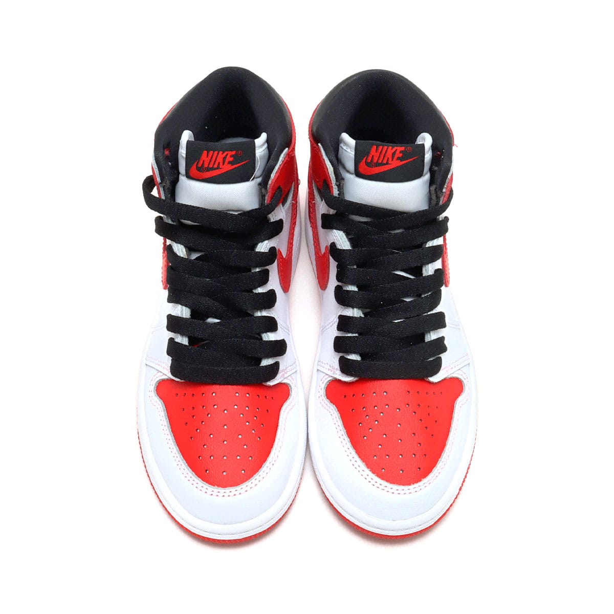 JORDAN BRAND JORDAN 1 RETRO HIGH OG (PS) WHITE/UNIVERSITY RED