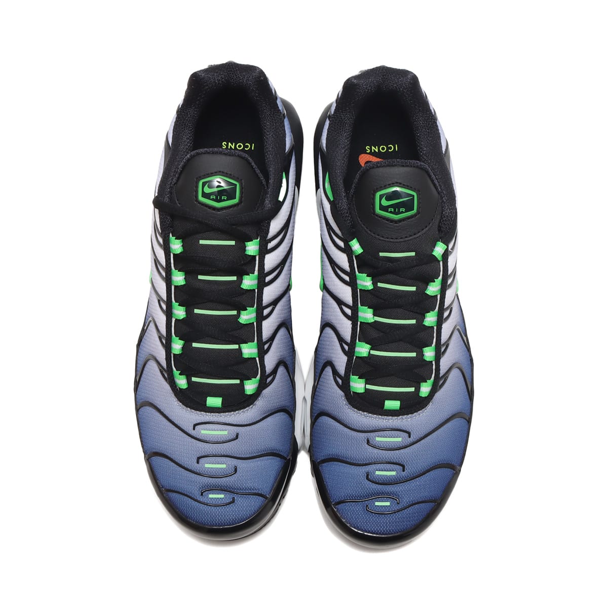 NIKE AIR MAX PLUS BLACK/SCREAM GREEN-WHITE-DEEP ROYAL 23SU-I