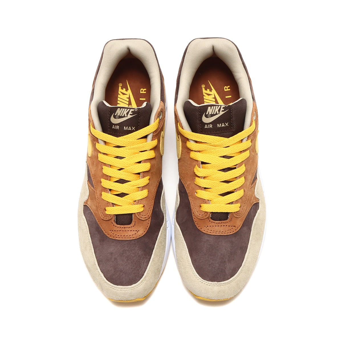 NIKE AIR MAX 1 PRM PECAN/YELLOW OCHRE-BAROQUE BROWN 22HO-I（ナイキ