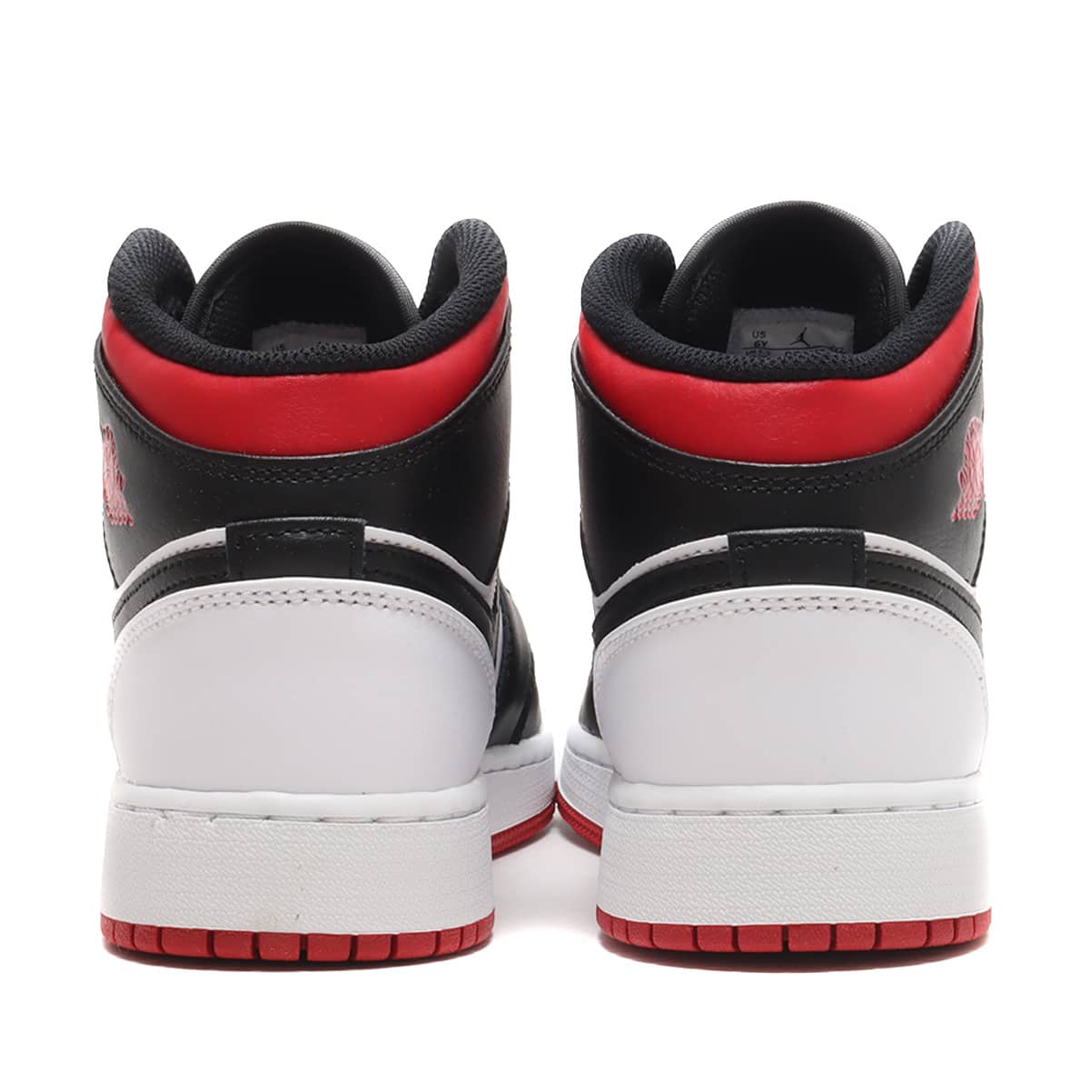 JORDAN BRAND AIR JORDAN 1 MID (GS) WHITE/GYM RED-BLACK 23HO-I