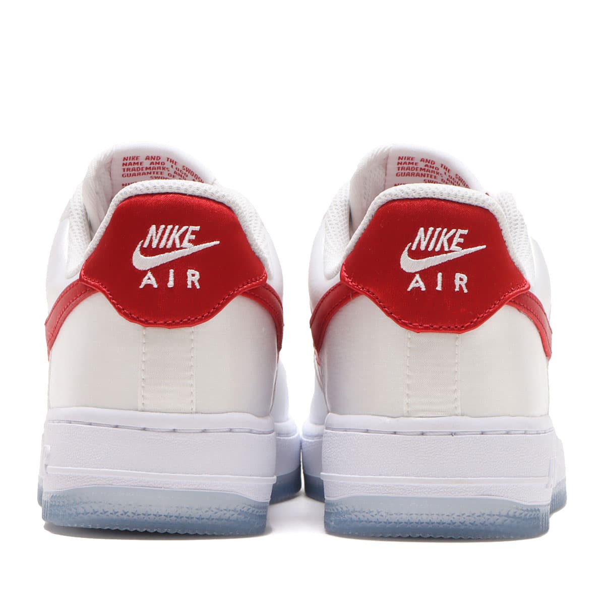 NIKE W AIR FORCE 1 '07 ESS SNKR WHITE/VARSITY RED（ナイキ
