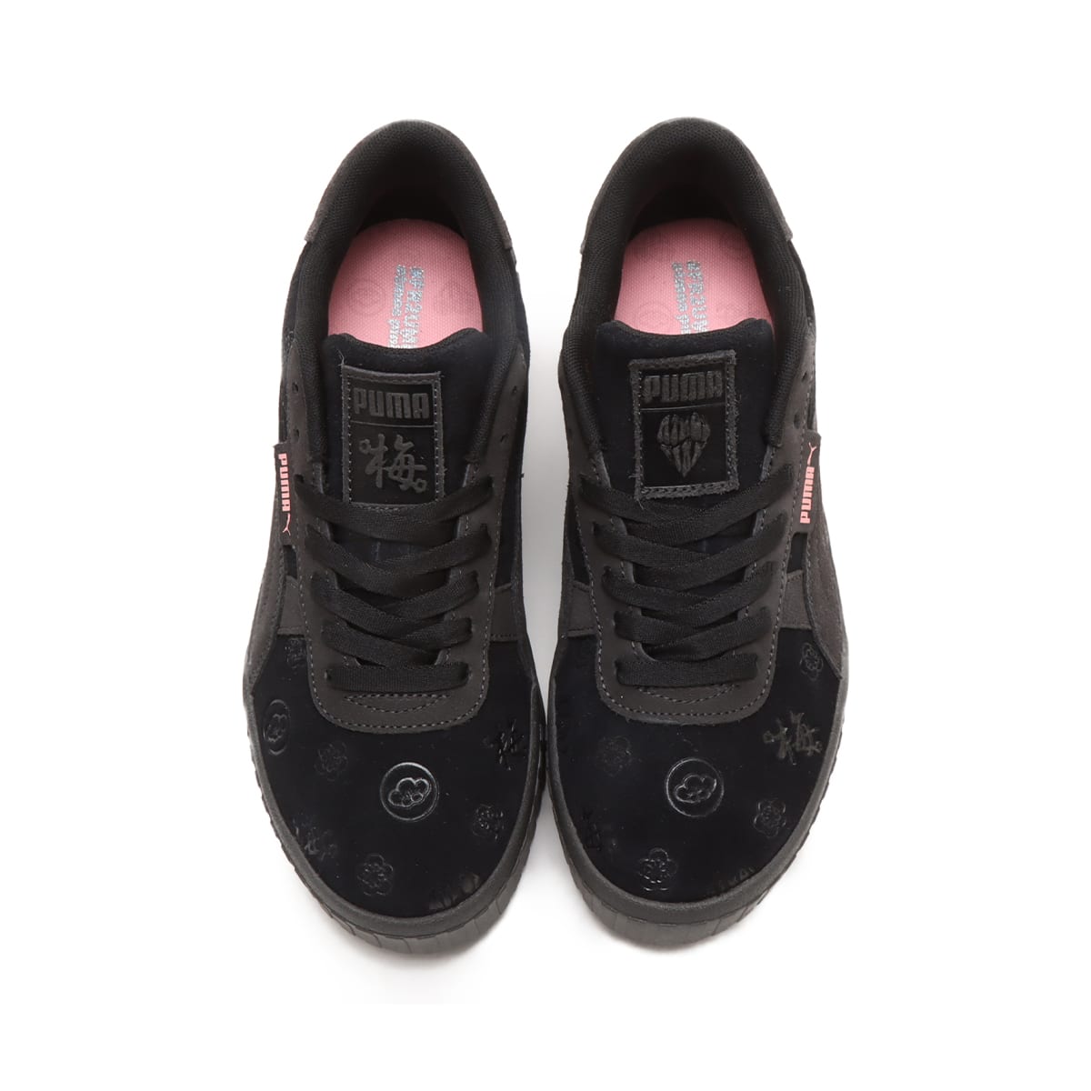 PUMA CALI WEDGE DEBOSS FR2 PUMA BLACK-FLAT DARK GRAY-PE （プーマ