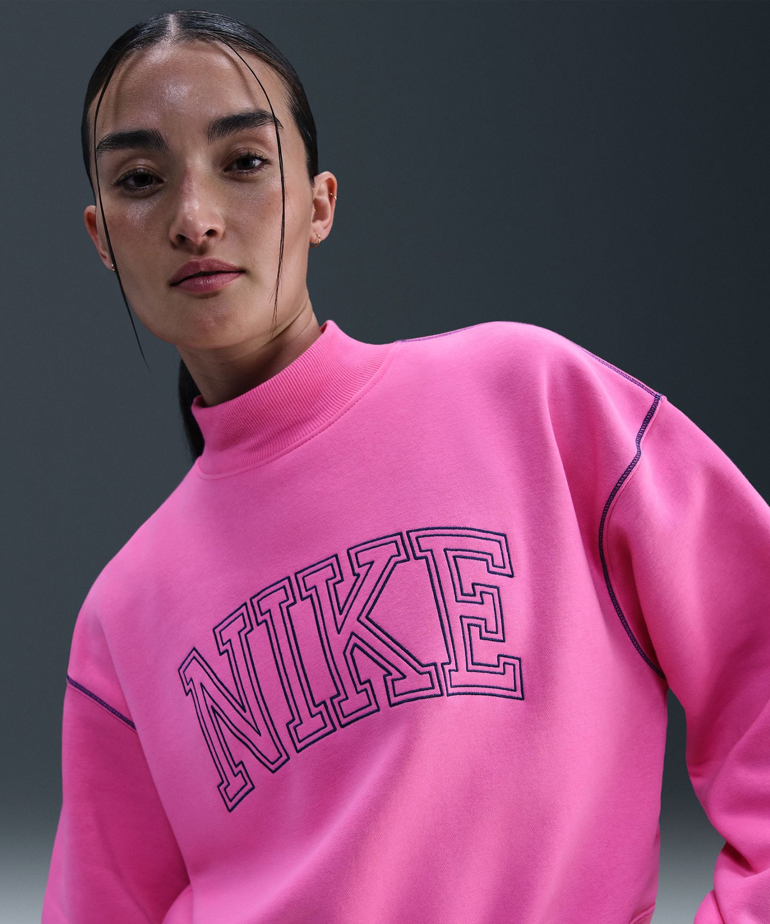 NIKE AS W NSW PHNX FLC LOGO MOCK NE PLAYFUL PINK（ナイキ