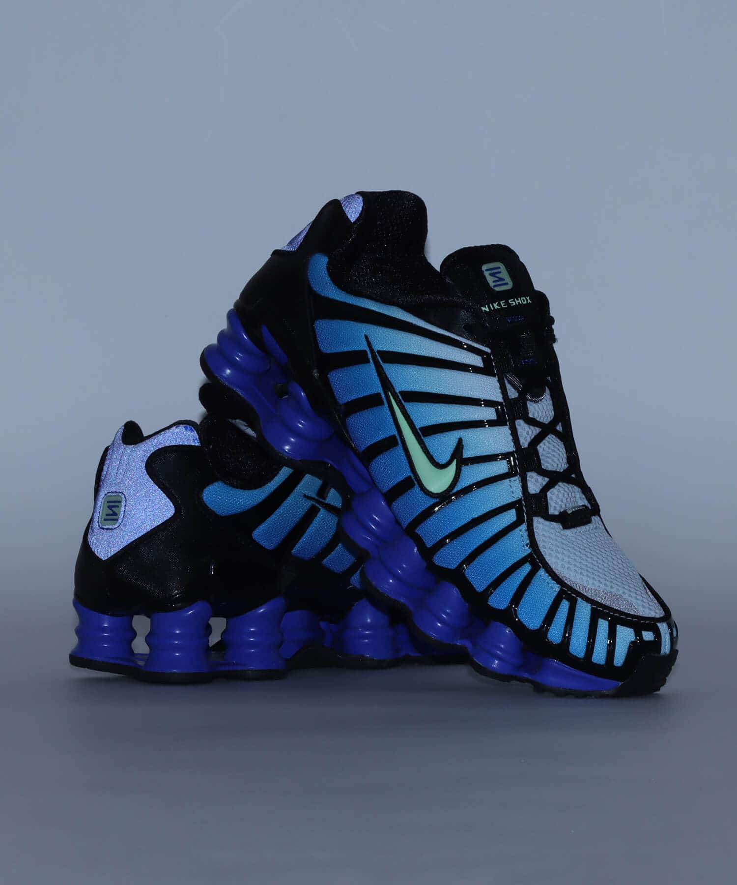 NIKE SHOX TL BLACK/VAPOR GREEN-RACER BLUE （ナイキ ショックス TL