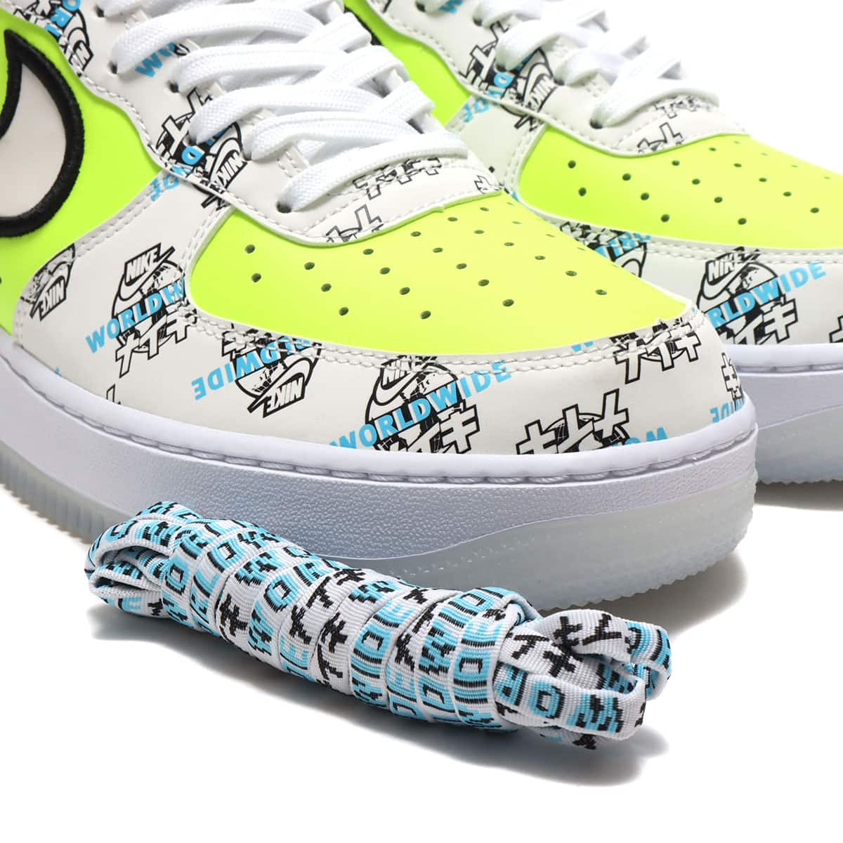 NIKE AIR FORCE 1 '07 LV8 WW WHITE/WHITE-VOLT-BLUE FURY（ナイキ