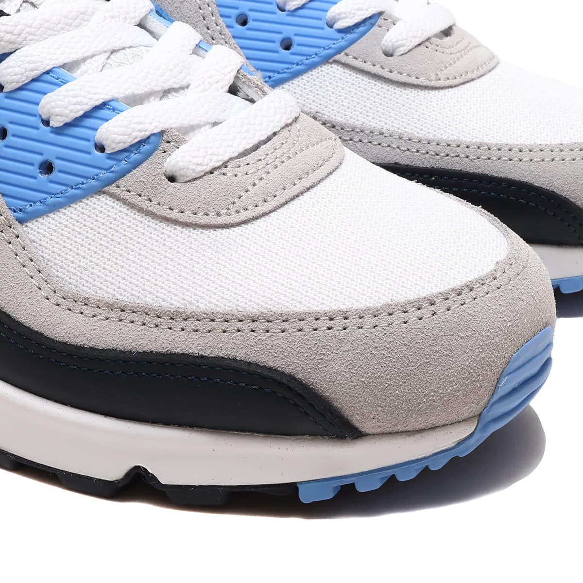 NIKE AIR MAX 90 WHITE/UNIVERSITY BLUE-PURE PLATINUM 23SP-I（ナイキ