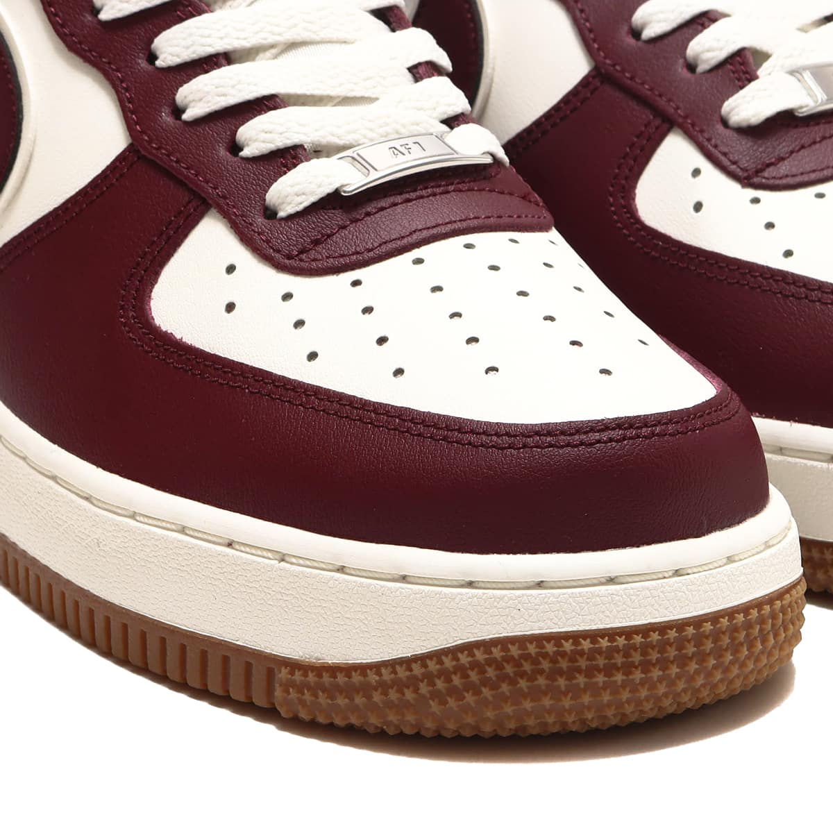 NIKE AIR FORCE 1 '07 LV8 SAIL/NIGHT MAROON-GUM MED BROWN 22HO-I