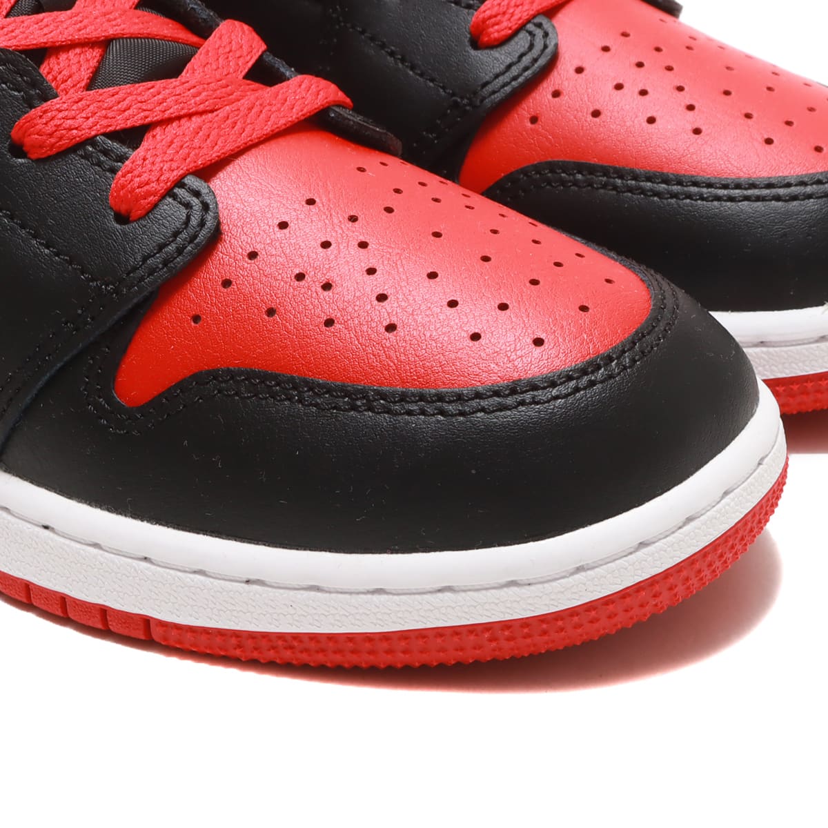 JORDAN BRAND AIR JORDAN 1 MID GS BLACK/FIRE RED-WHITE 23SU-I