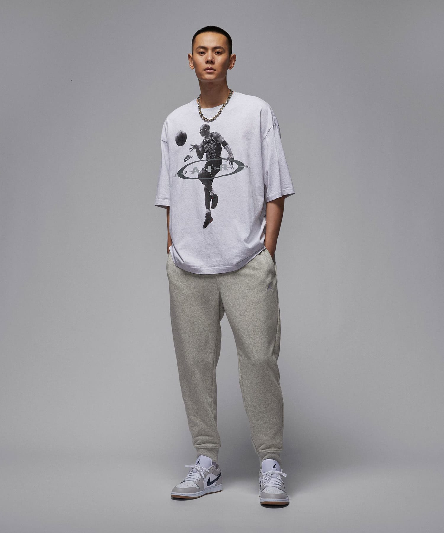 JORDAN BRAND M J BRK FLC PANT LB GRAY（ジョーダン ブランド