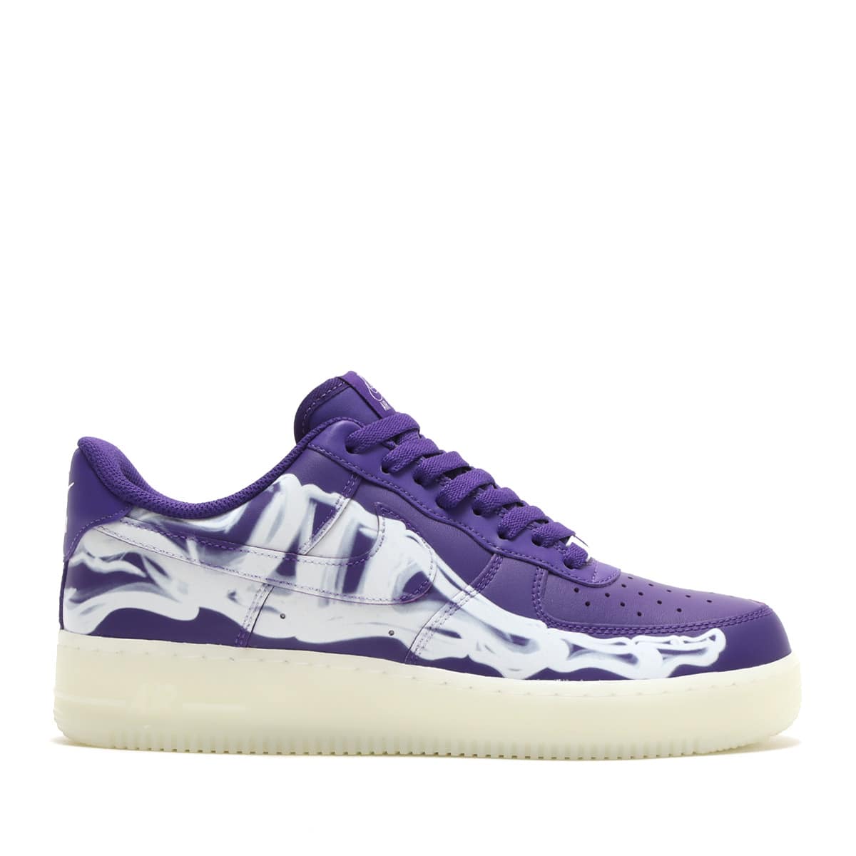 NIKE AIR FORCE 1 '07 SKELETON QS COURT PURPLE/COURT PURPLE-WHITE