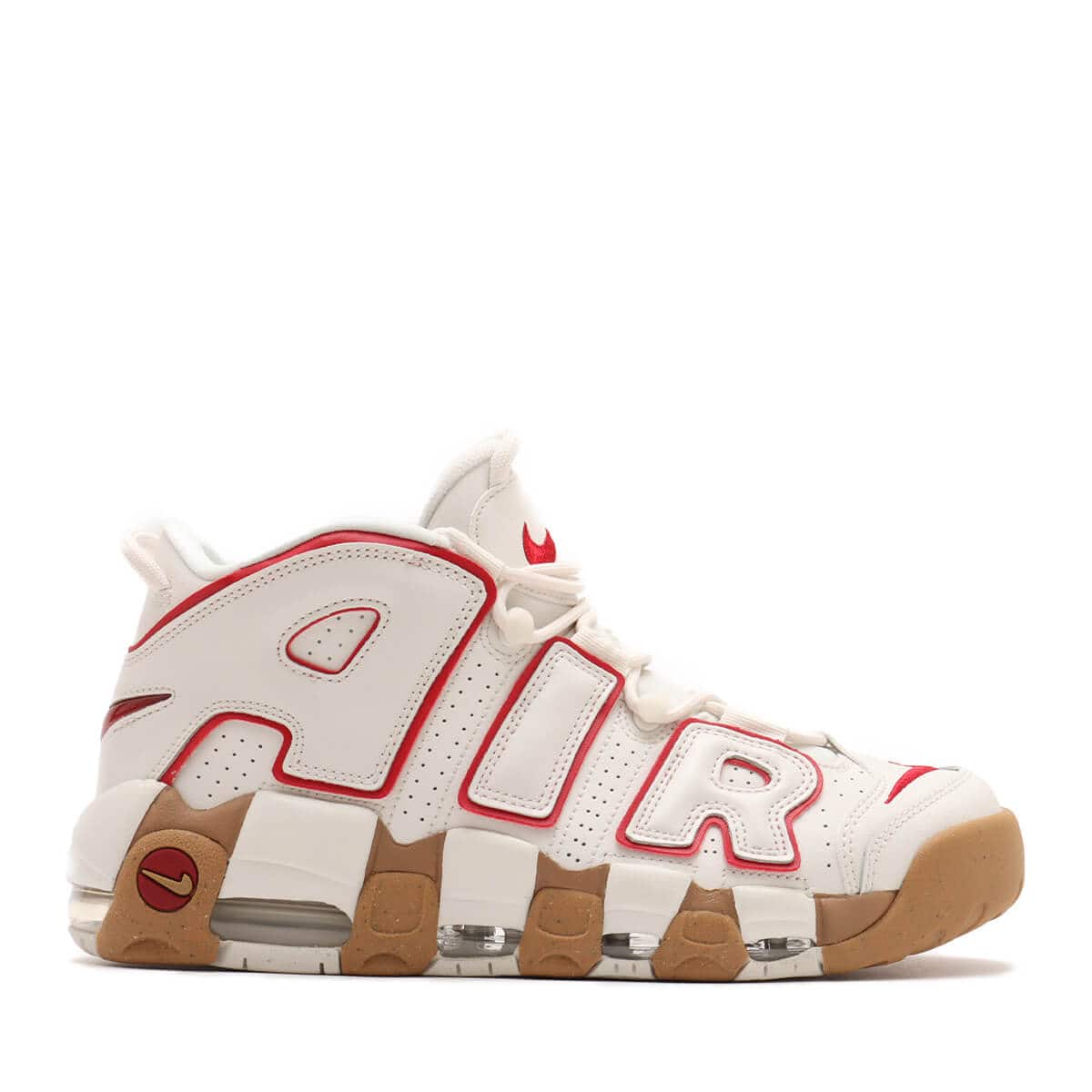 NIKE W AIR MORE UPTEMPO PHANTOM/GYM RED-GUM LIGHT BROWN-CLEAR