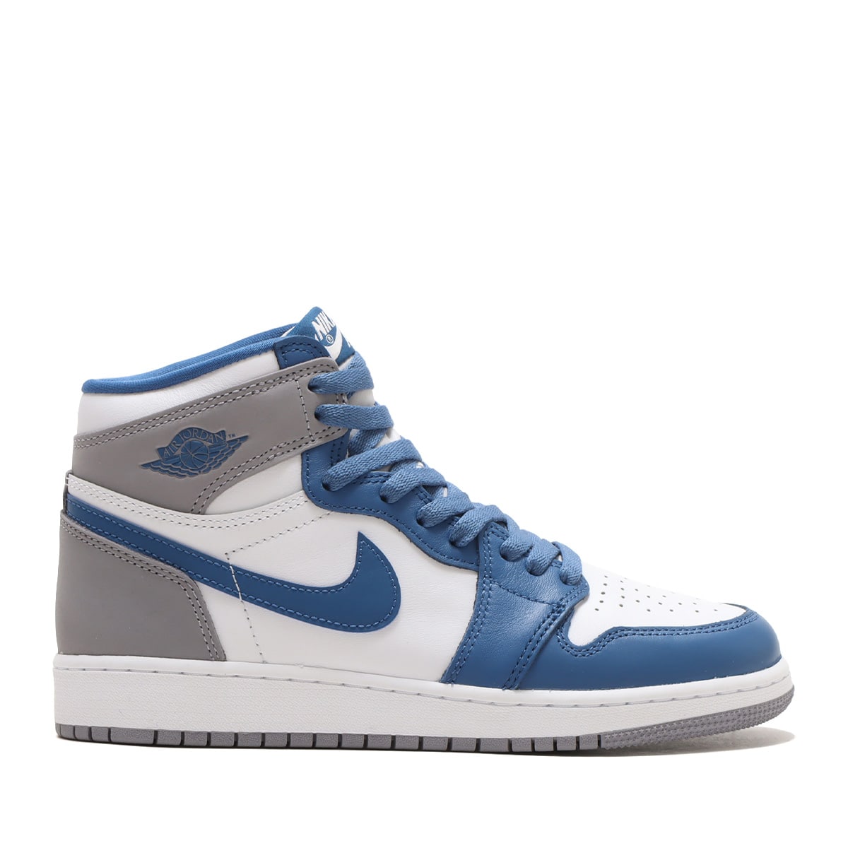 JORDAN BRAND AIR JORDAN 1 RETRO HIGH OG GS TRUE BLUE/WHITE-CEMENT