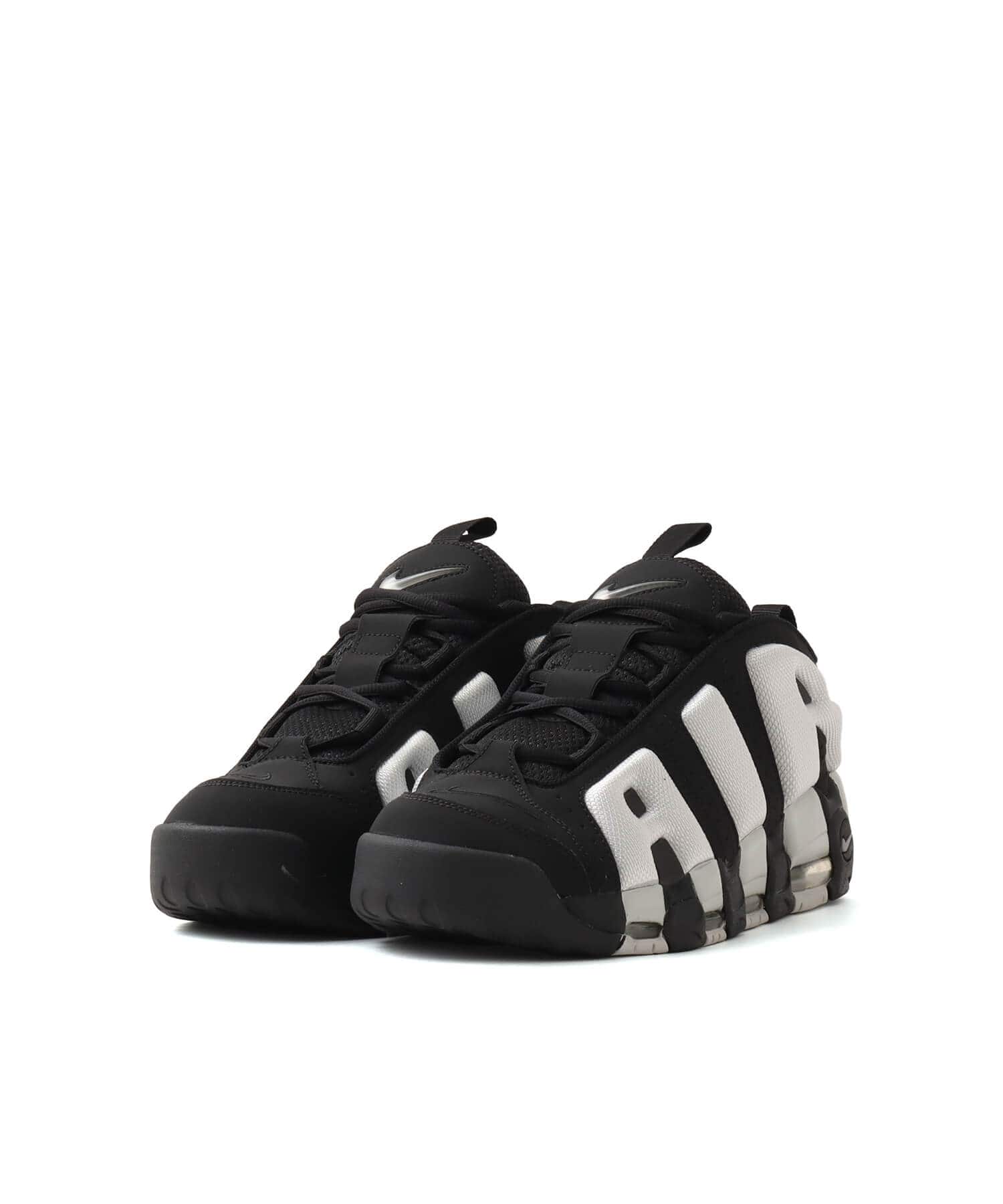 NIKE AIR MORE UPTEMPO LOW BLACK/PHOTON DUST-METALLIC SILVER