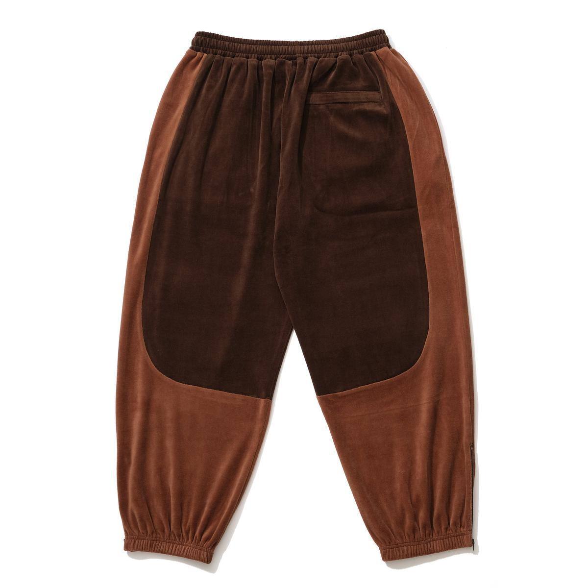 KEBOZ VELOUR TRACK PANTS BROWN 23FA-I（ケボズ ベロア トラック