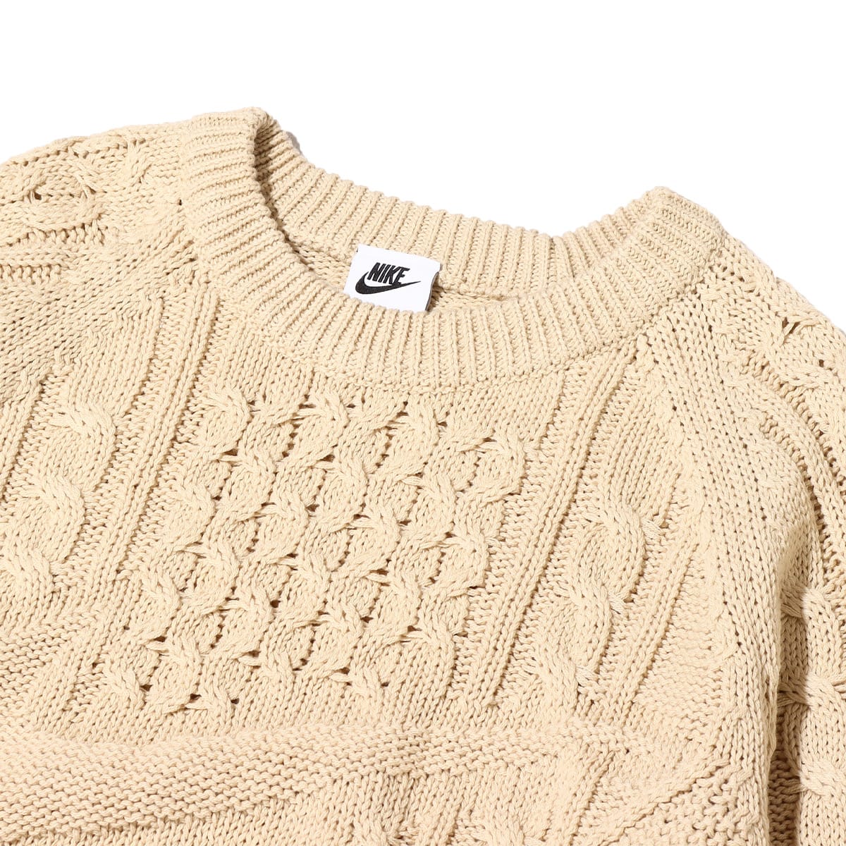 NIKE AS M NL CABLE KNIT SWEATER LS RATTAN 22HO-I（ナイキ NL