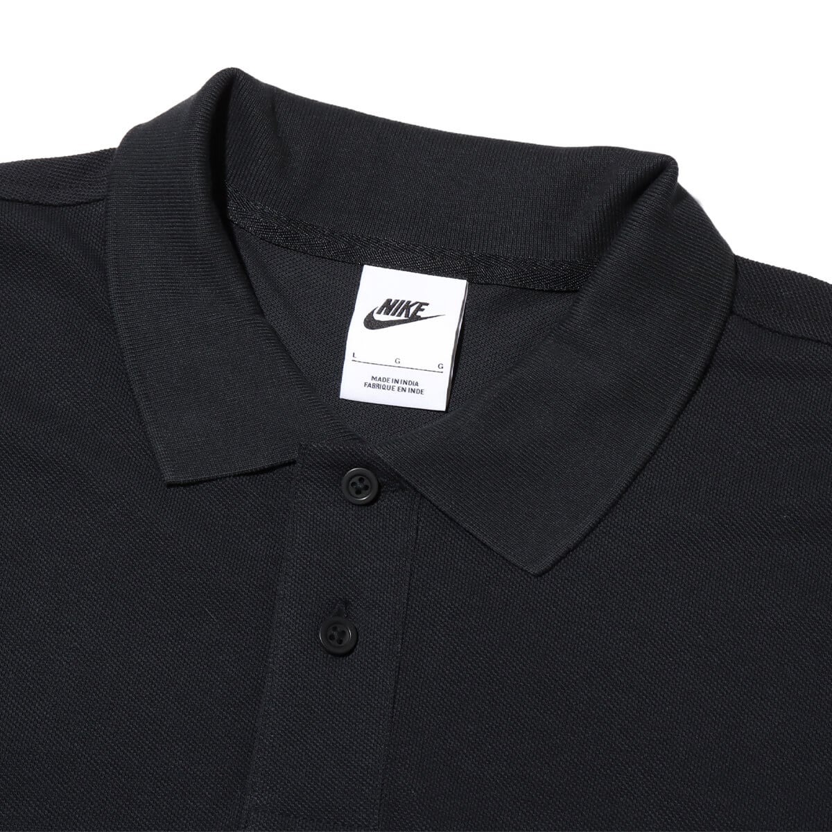 NIKE AS M NK CLUB SS POLO PIQUE BLACK/WHITE（ナイキ クラブ ピケ S