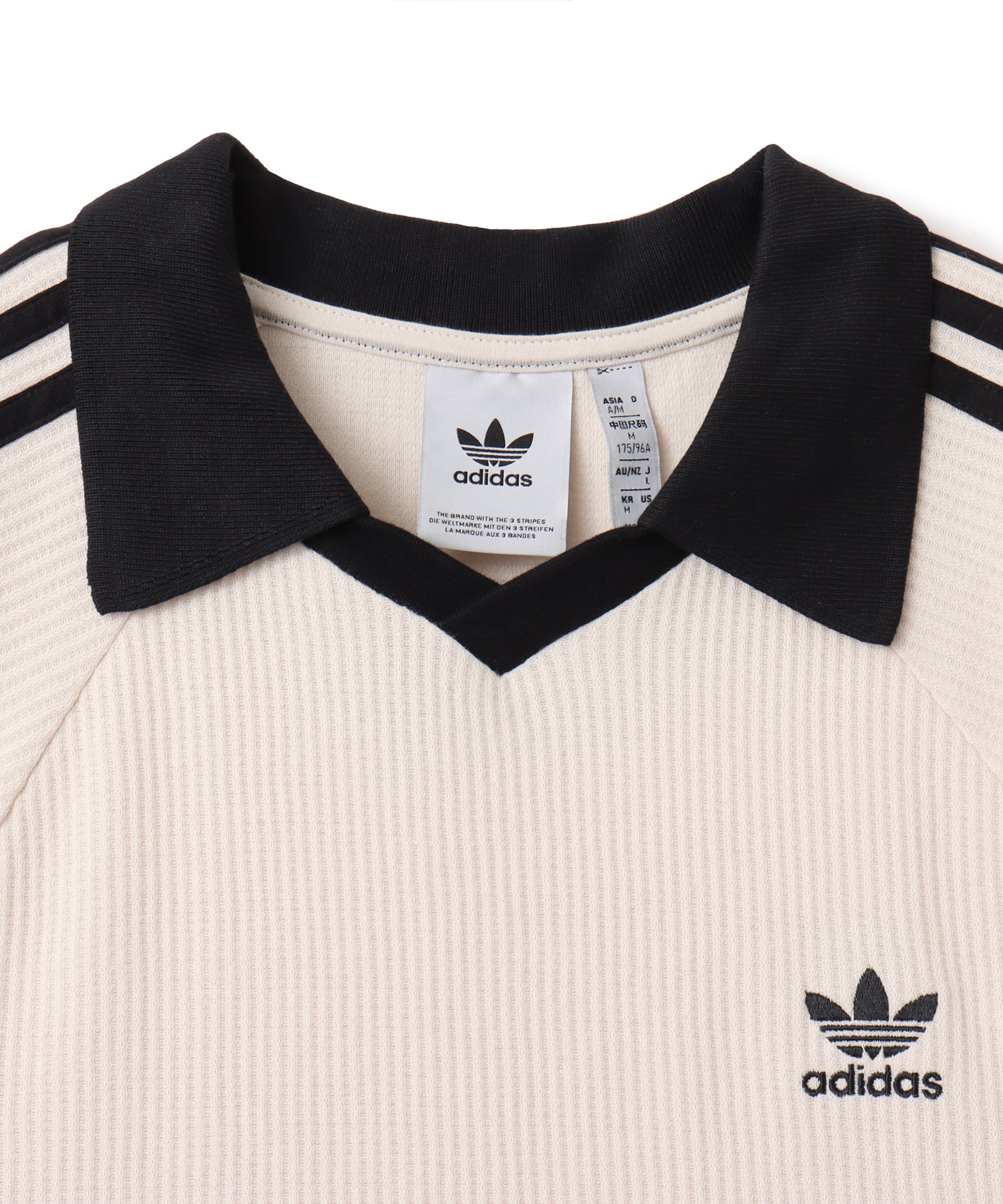 adidas WAFFLE SHORT SLEEVE POLO ワンダーホワイト（アディダス