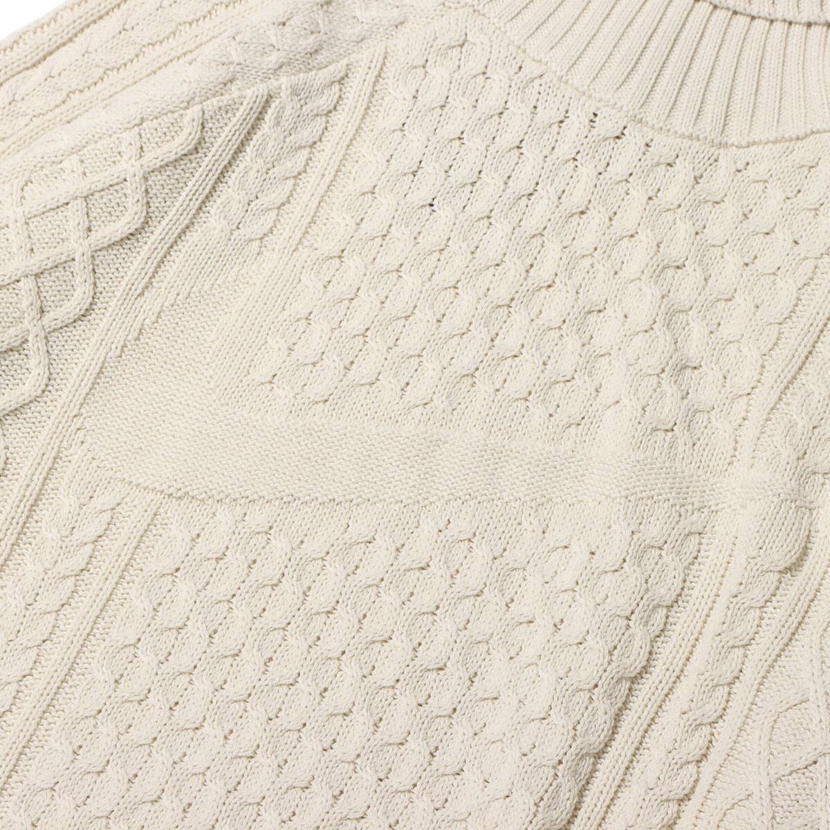 NIKE AS M NL CABLE KNIT TURTLENECK LIGHT BONE 23HO-I（ナイキ NL L