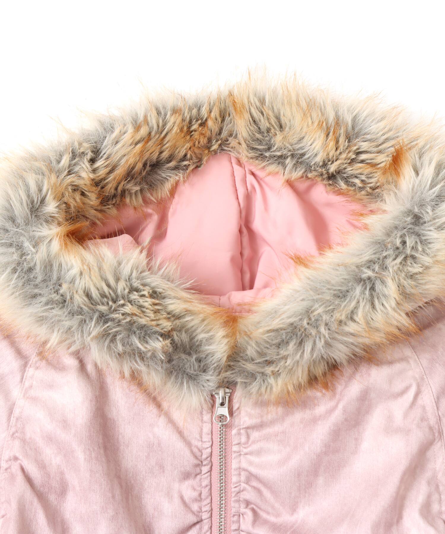 atmos pink Faux Fur Hooded Jacket PINK（アトモス ピンク フォー