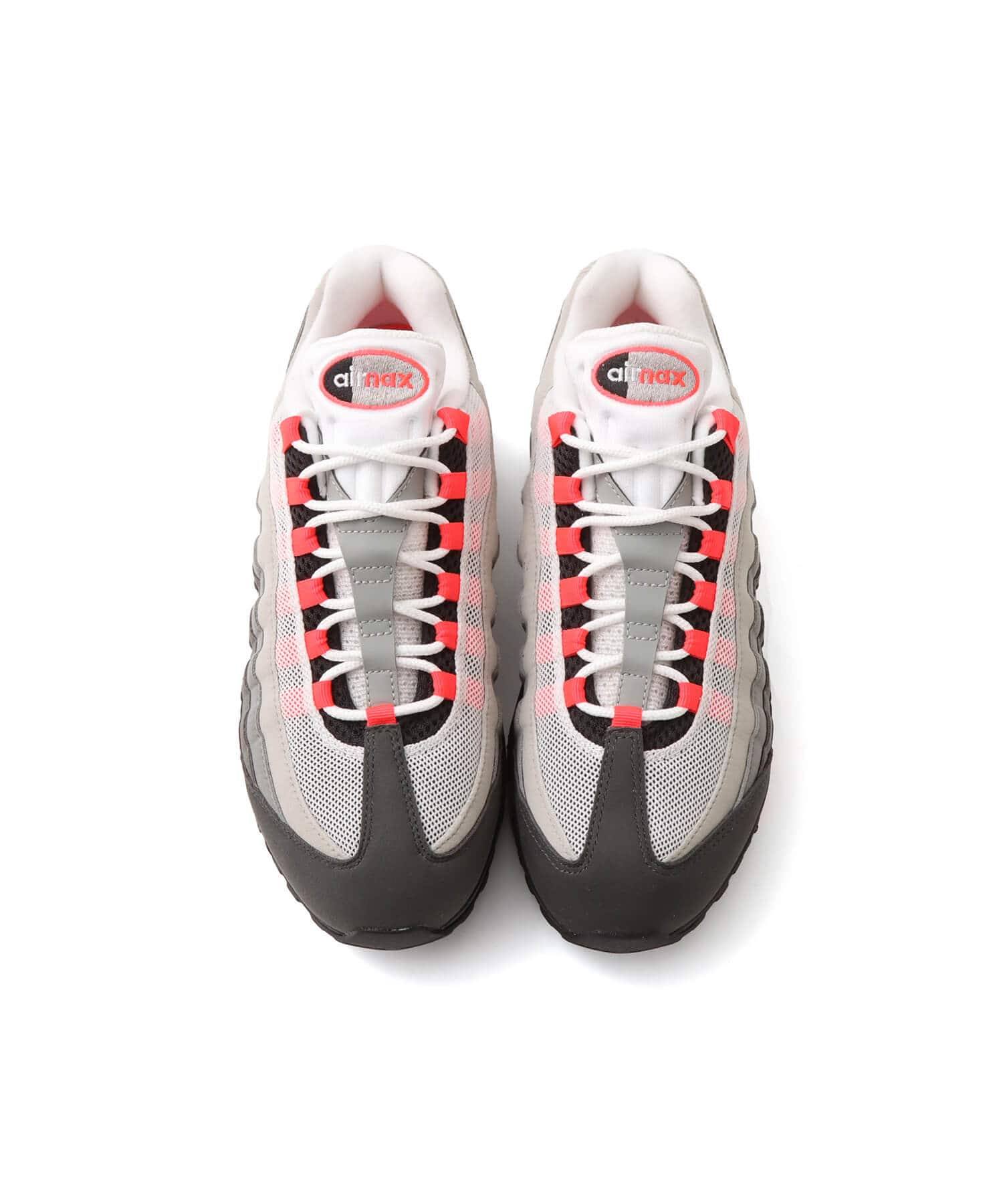 NIKE AIR MAX 95 BIG BUBBLE BLACK/SOLAR RED-MEDIUM ASH-DK PEWTER