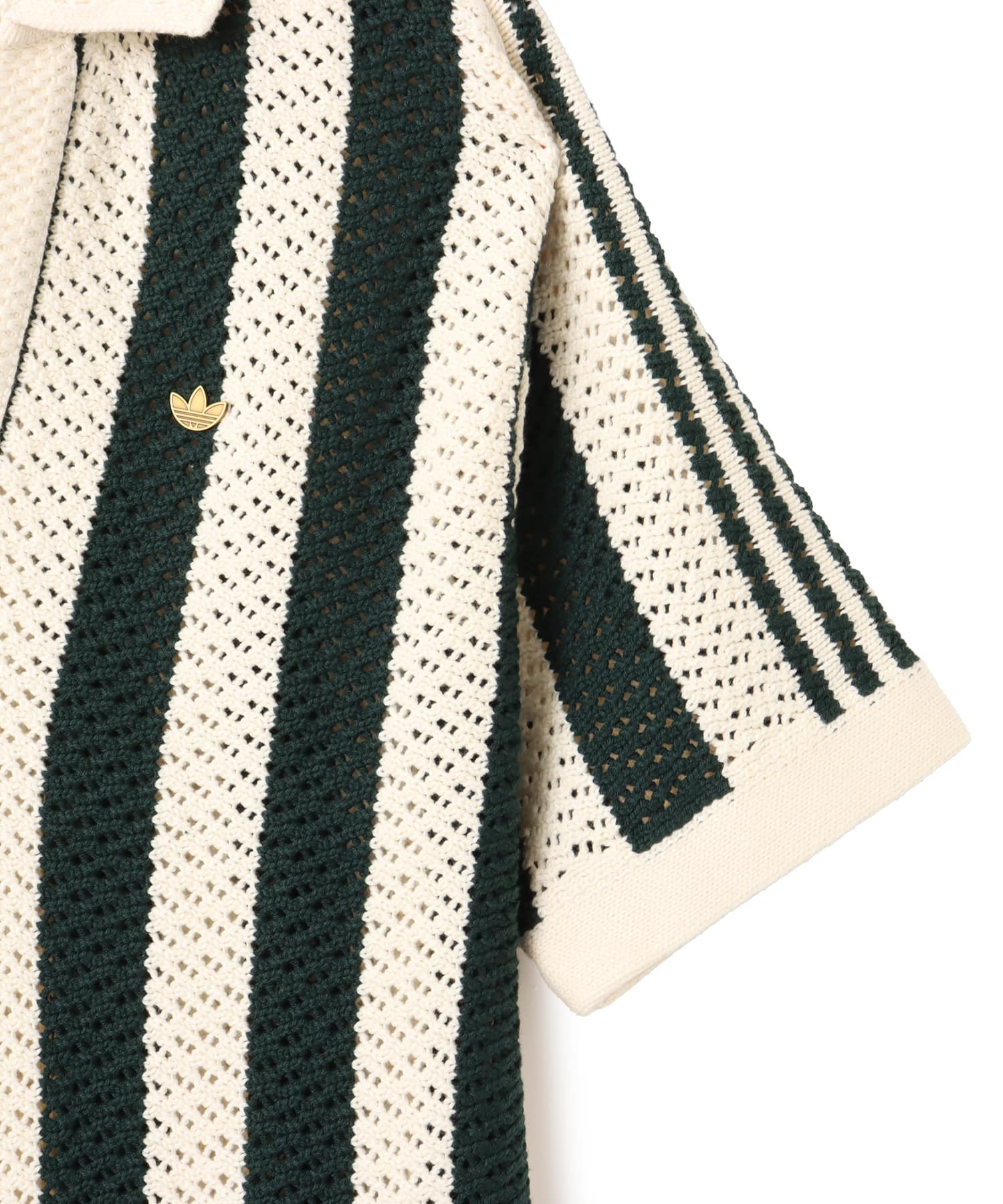 adidas CLOT PIQUE POLO BY EDISON CHEN グリーンナイト/クリーム