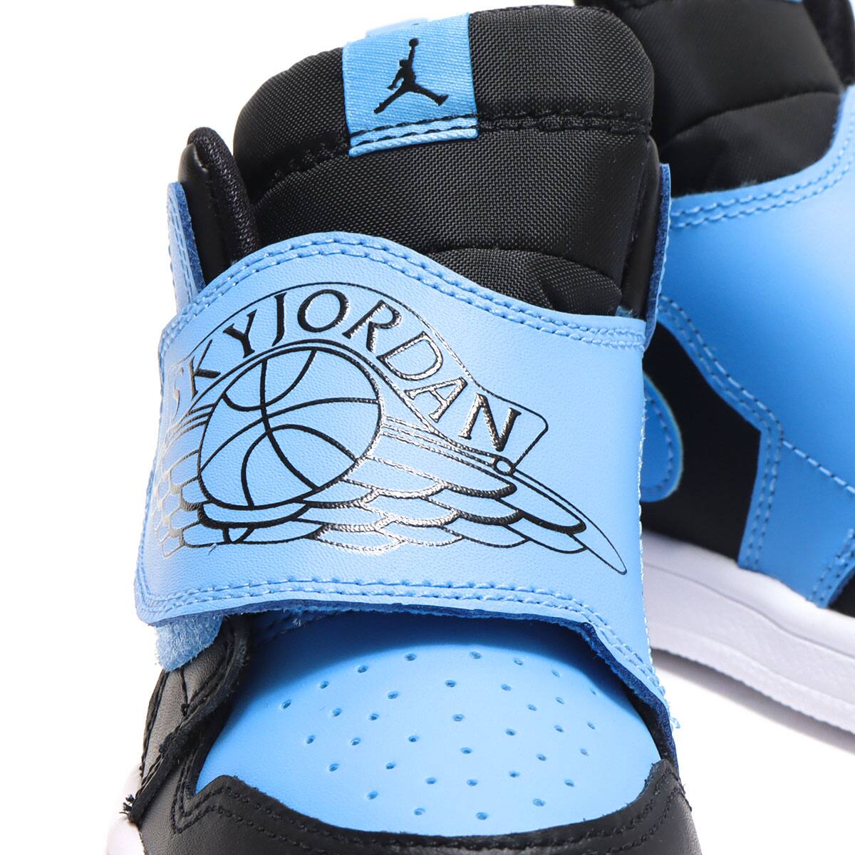 JORDAN BRAND SKY JORDAN 1 (TD) BLACK/UNIVERSITY BLUE-WHITE 22SU-I