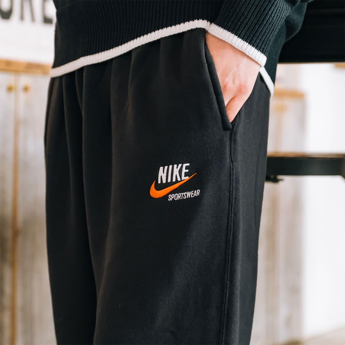NIKE AS M NSW NIKE TREND FLC PANT BLACK/BLACK（ナイキ NSW NIKE