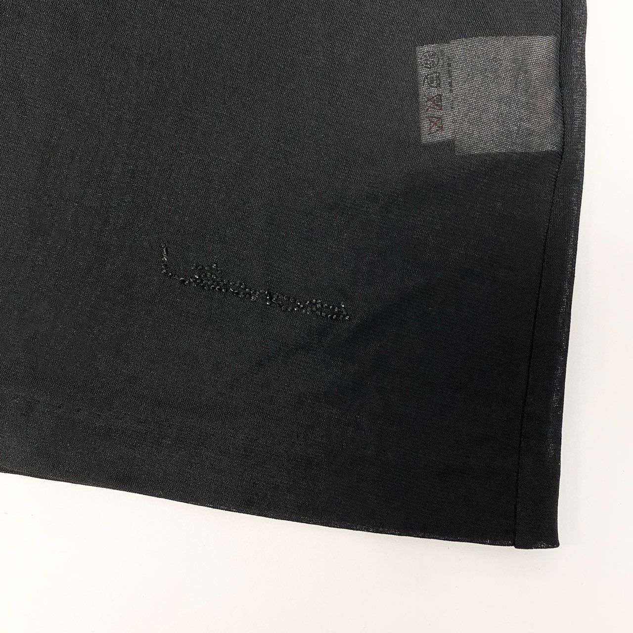 60c6 LEONARD レオナール カンカン素材 薄手カーディガン ライン