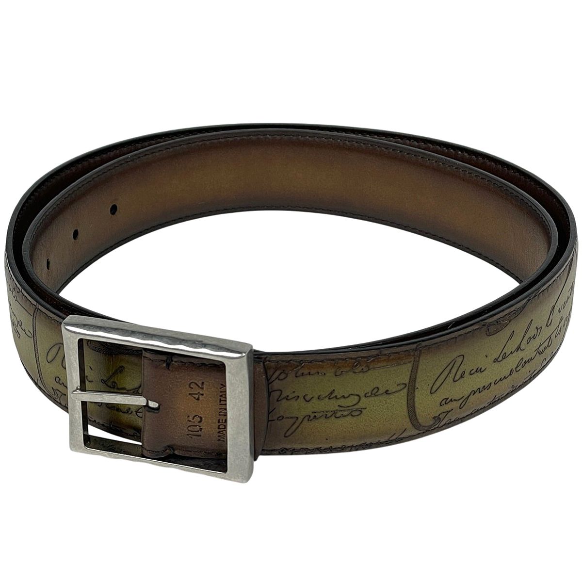 ベルルッティ Berluti カリグラフィ ベルト リバーシブル ベルト