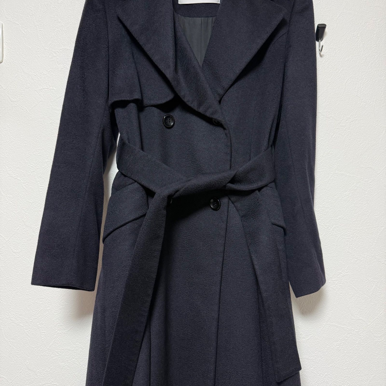 アナイ トレンチコート カシミヤ100 ブラック - メルカリ