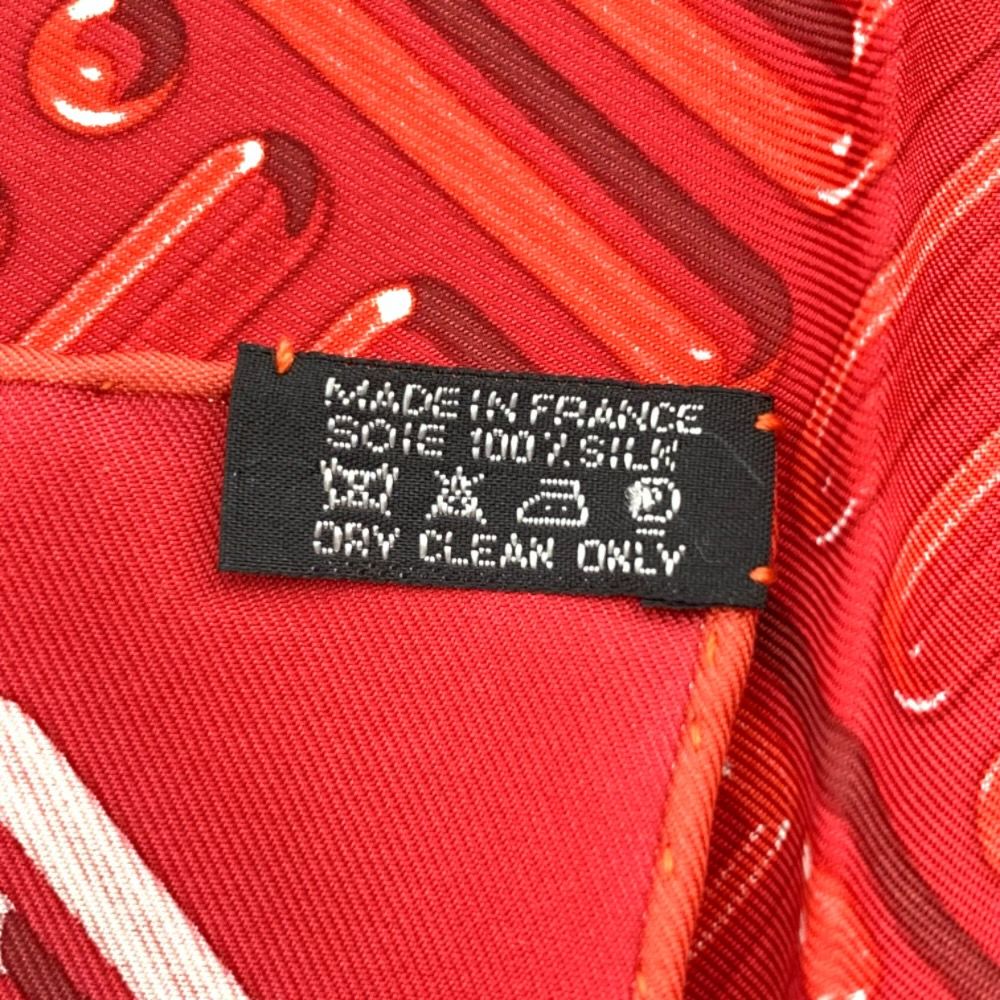極美品 エルメス HERMES シルクスカーフ カレ90 PARCOURS D'H の迷宮