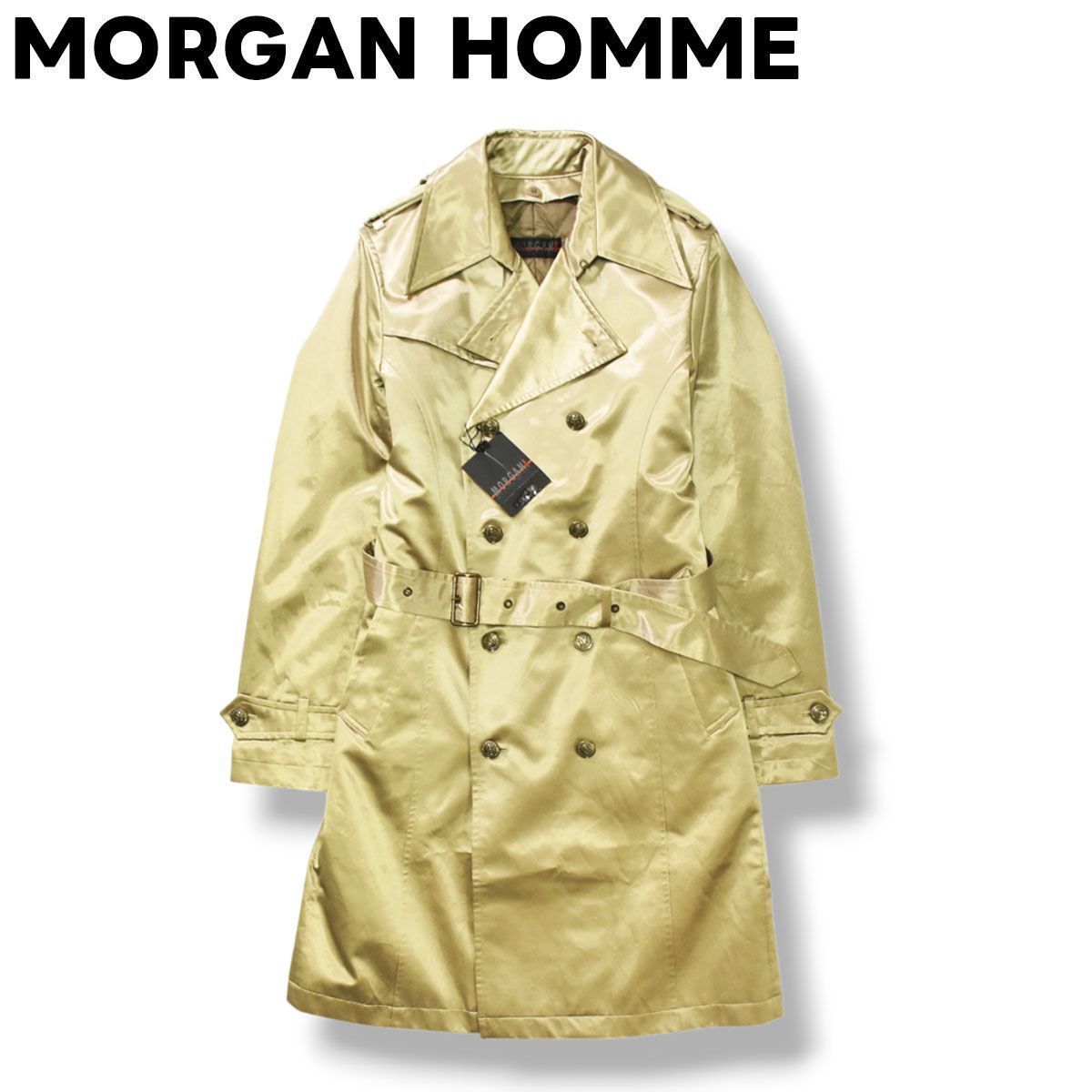 新品タグ付き】 モルガン オム MORGAN HOMME ライナー付き エンブレム