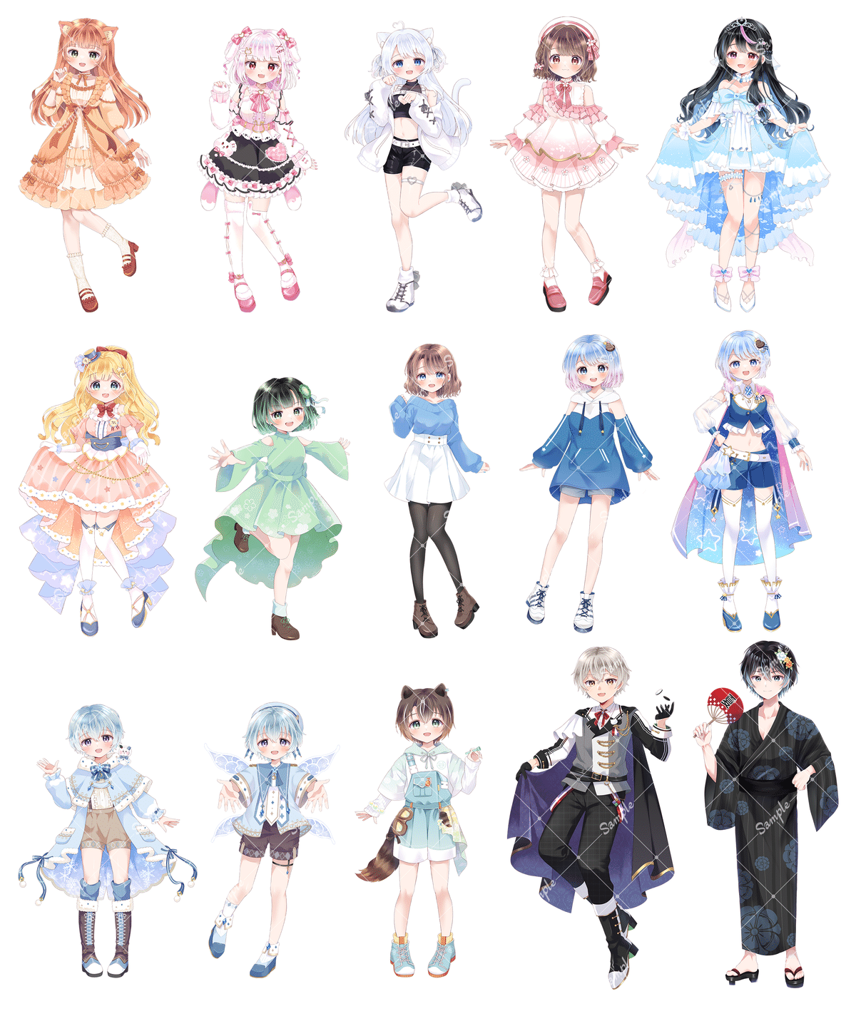 2024年ご依頼イラストまとめ｜みかもち