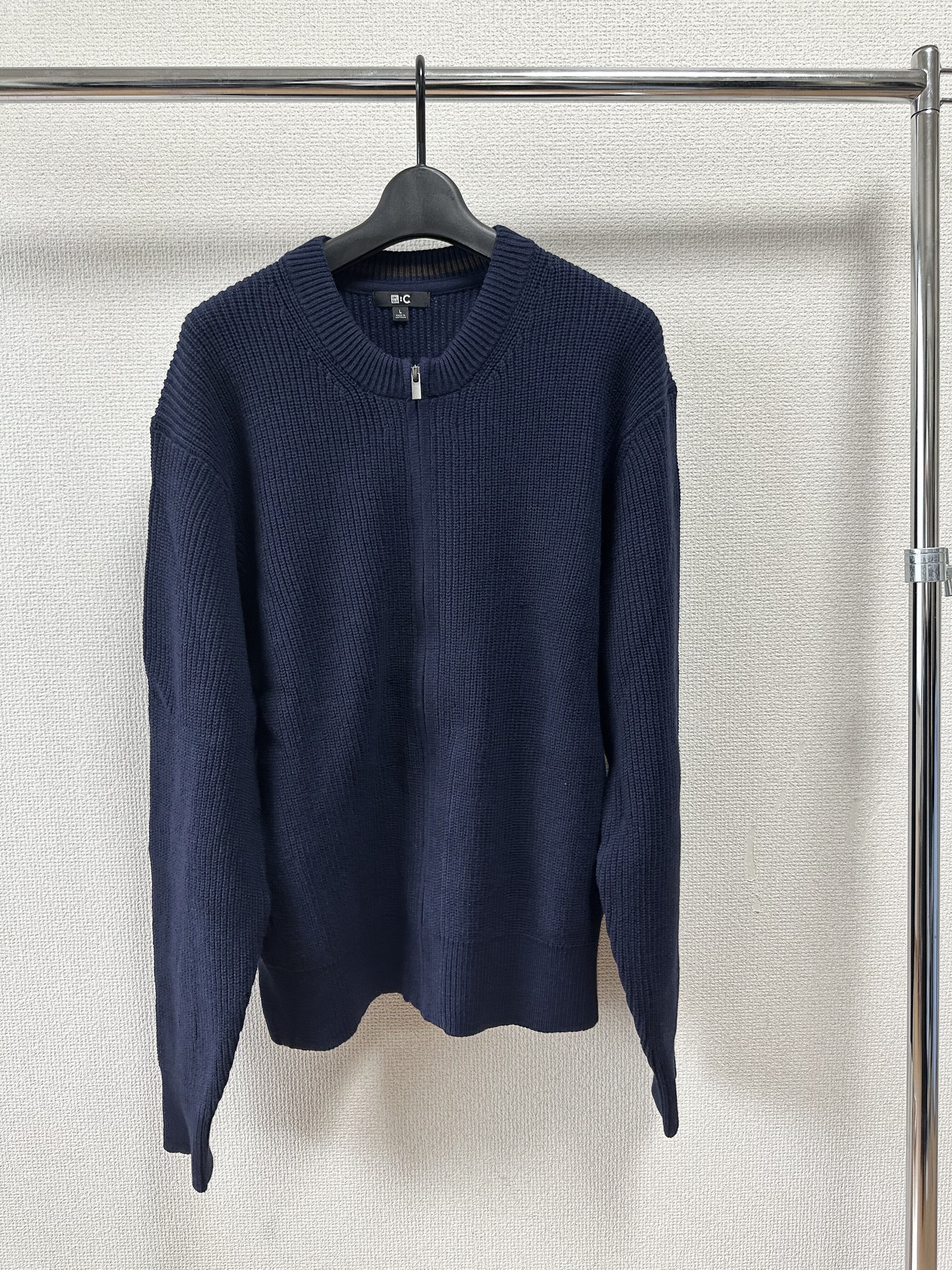絶対買い】ユニクロCのクルーネックフルジップカーディガン良すぎて