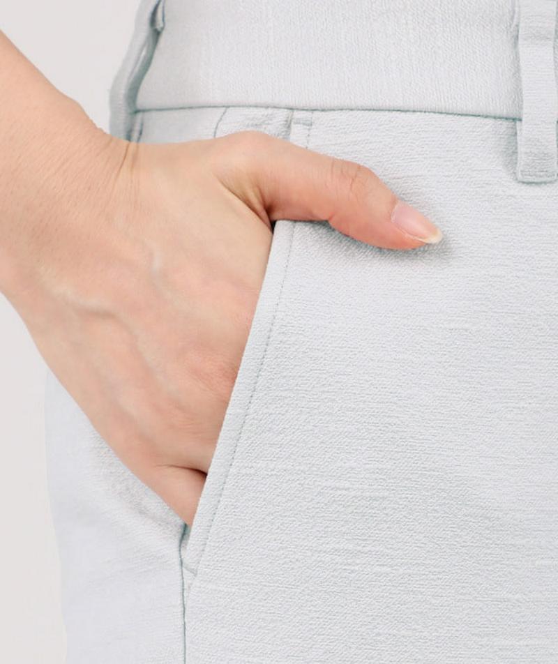 PLST(プラステ)の「PLST スラブストレッチスティックパンツ」 - PARTE