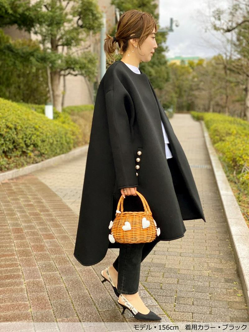 TREFLE+1(トレフルプラスワン)の「pearlボンディングコート」 - PARTE