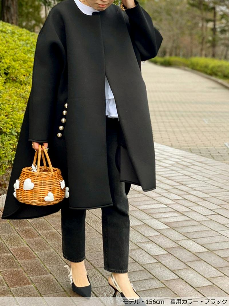 TREFLE+1(トレフルプラスワン)の「pearlボンディングコート」 - PARTE