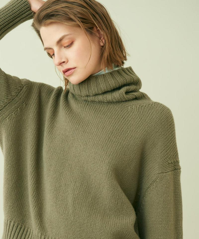 GALERIE VIE(ギャルリーヴィー)の「ファインウール ハイネックプル