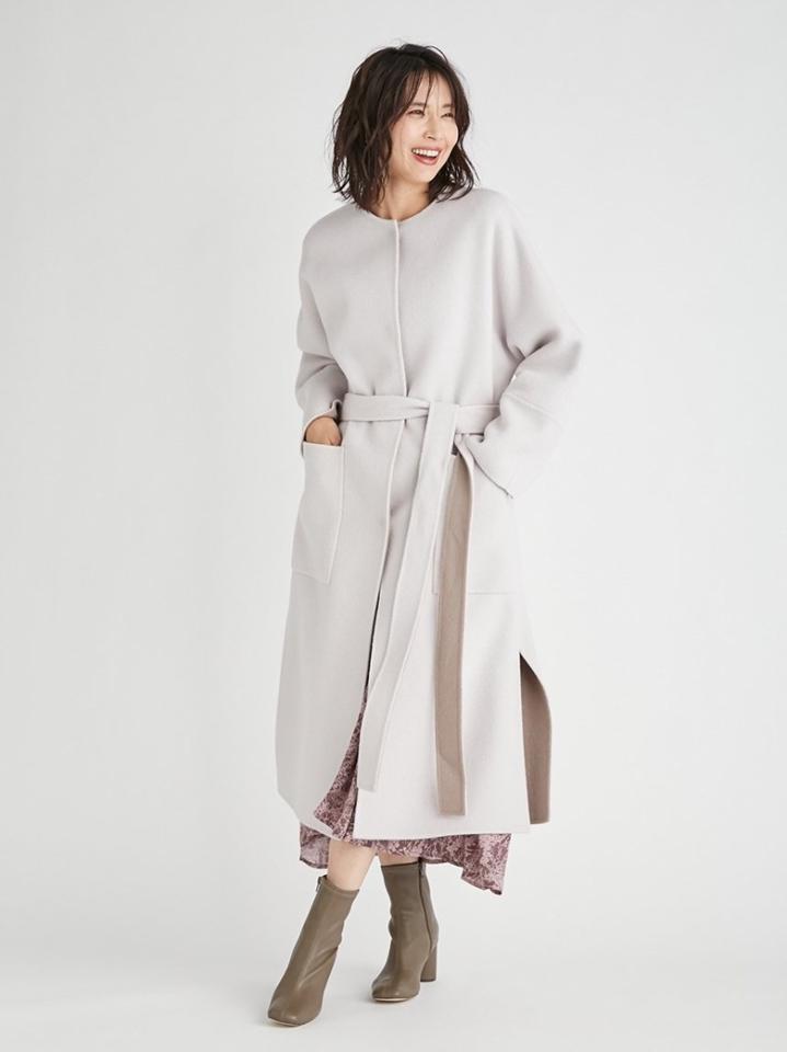 FRAY I.D(フレイ アイディー)の「ウールカシミヤバイカラーリバー