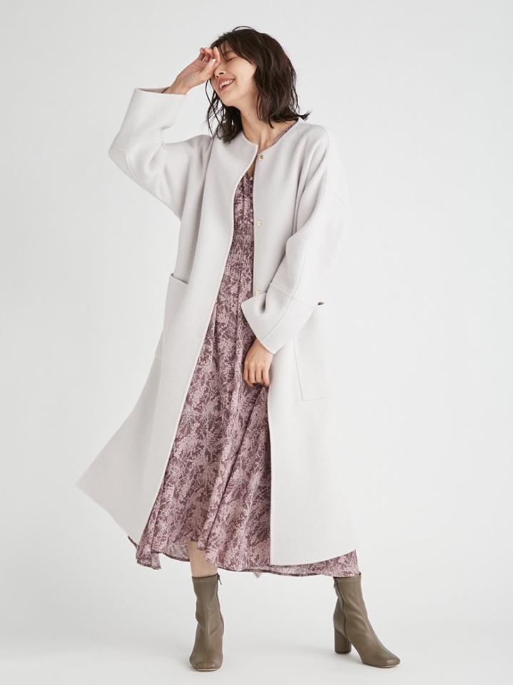 FRAY I.D(フレイ アイディー)の「ウールカシミヤバイカラーリバー