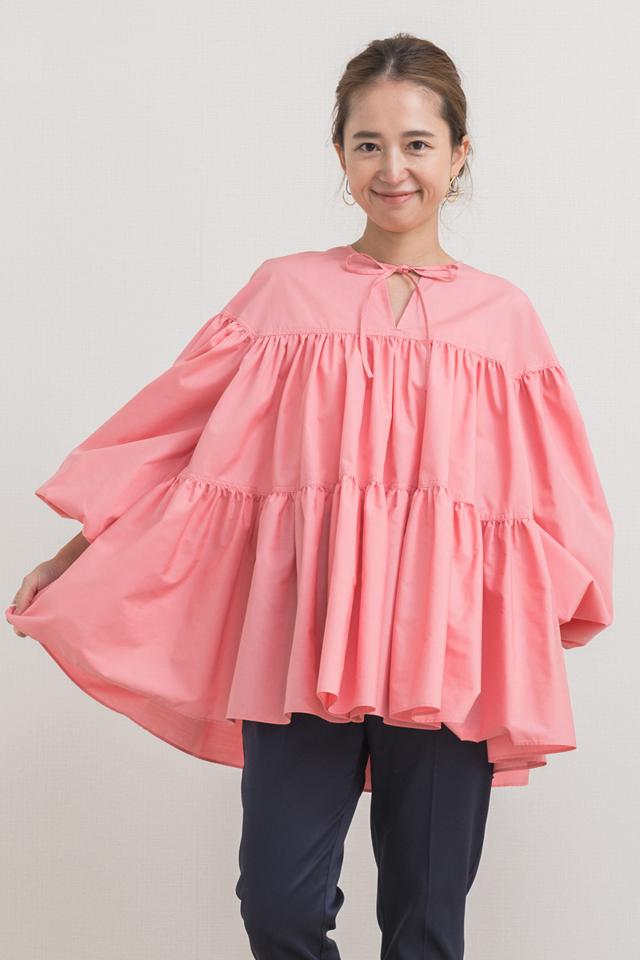 yori(ヨリ)の「ボリュームギャザーブラウス【2021SP】2月上旬入荷