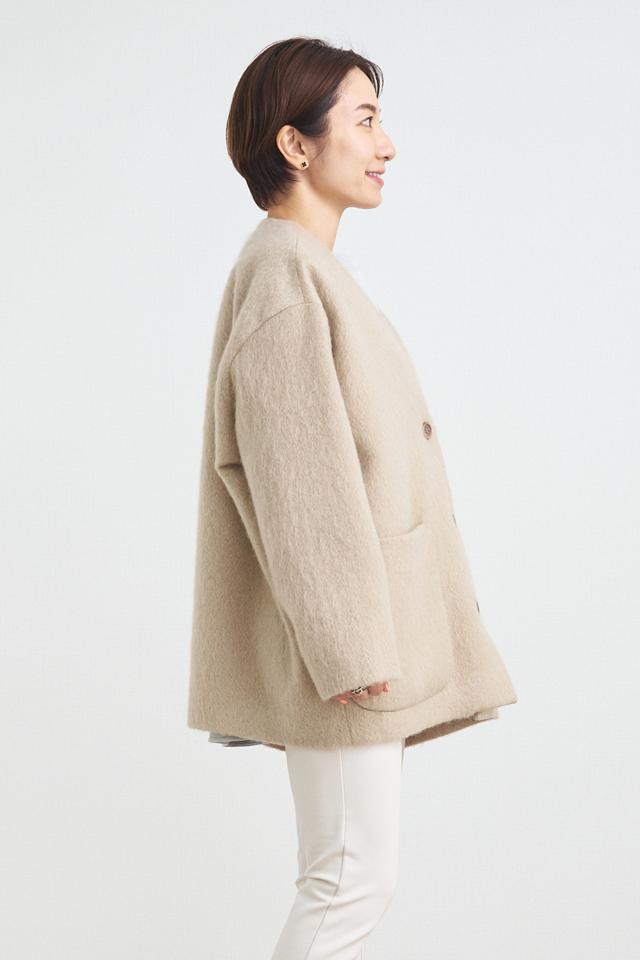 yori(ヨリ)の「ウールモヘアシャギージャケット【2021AW】9月中旬発売