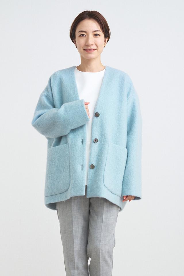 yori(ヨリ)の「ウールモヘアシャギージャケット【2021AW】9月中旬発売